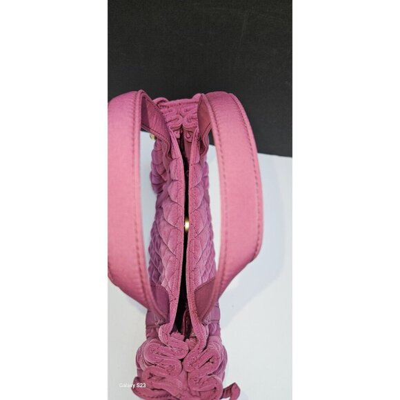 Vera Bradley Pink Magenta Margie Satchel Small Quilted Purse Handbag Raspberry - Picture 4 of 8